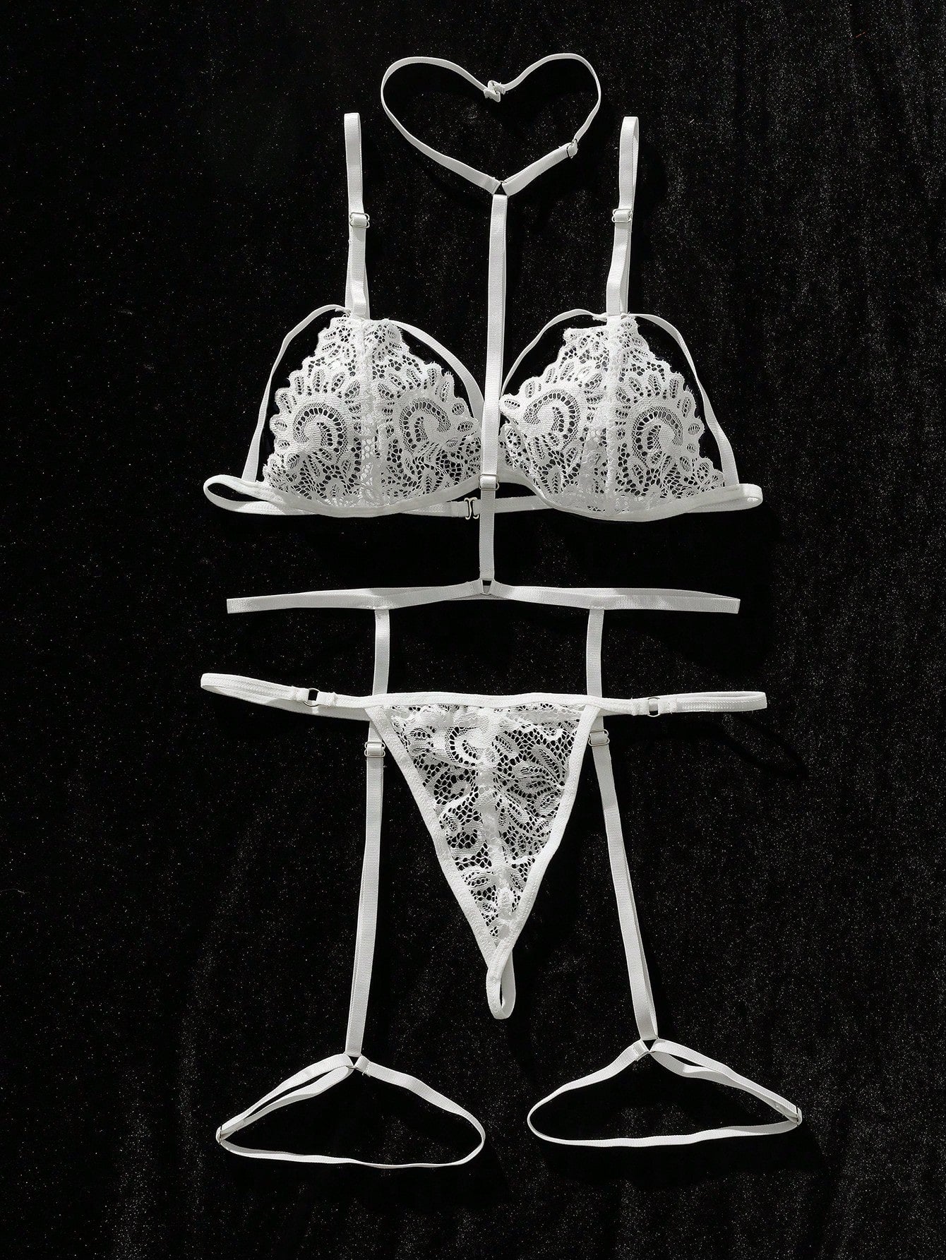 Floral Textured Fabric Structured Strap Detail Set with Matching Pieces Coordinated Outfit Set