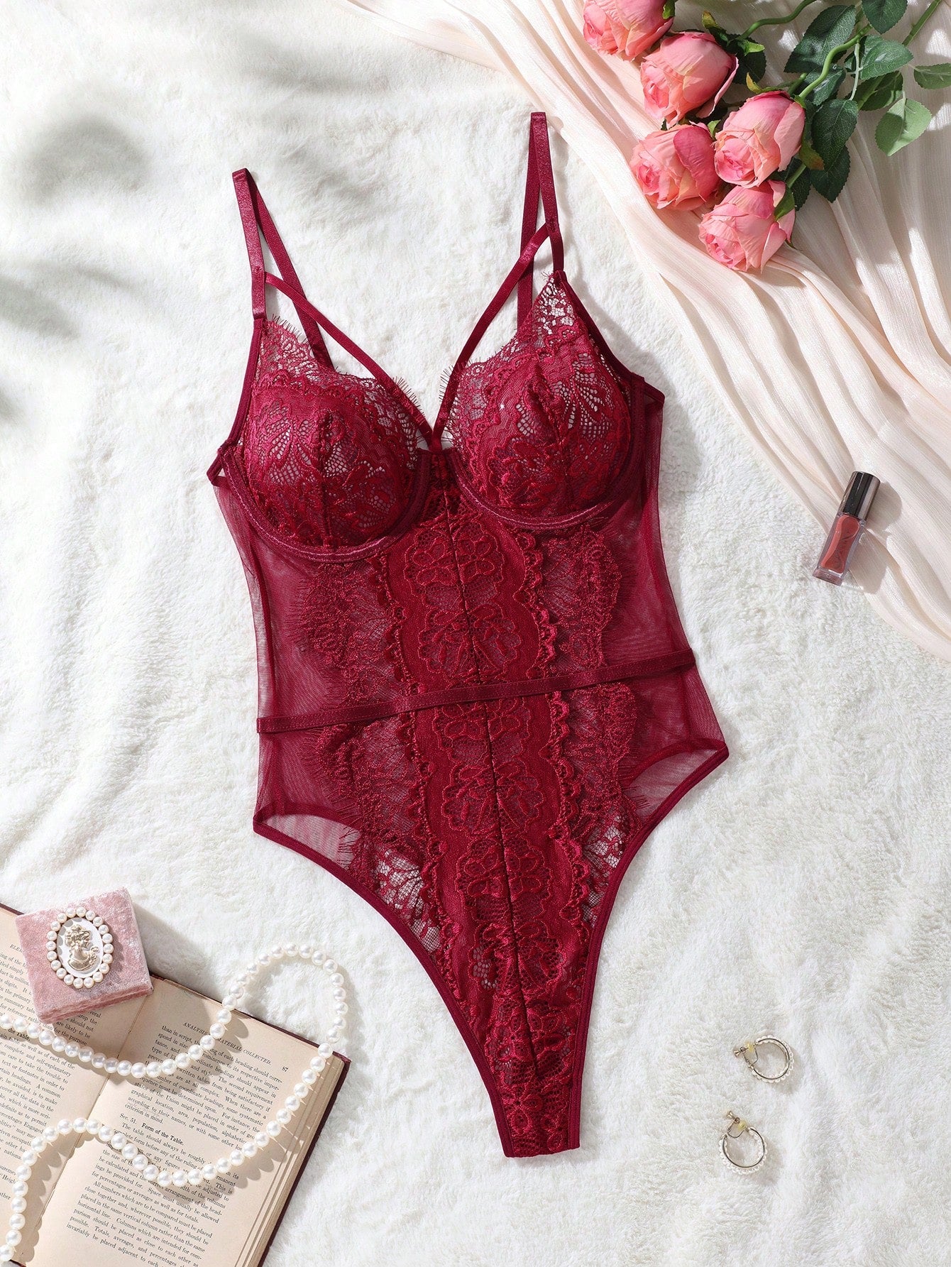 Lace Bodysuit with Underwire Detail