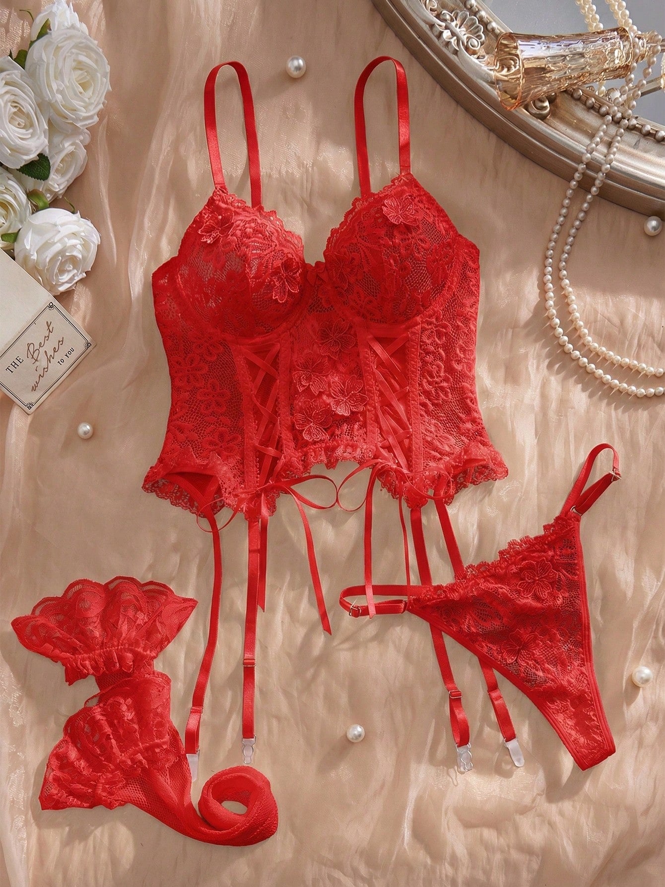 4-Piece Textured Fabric Matching Set Coordinated Outfit Set