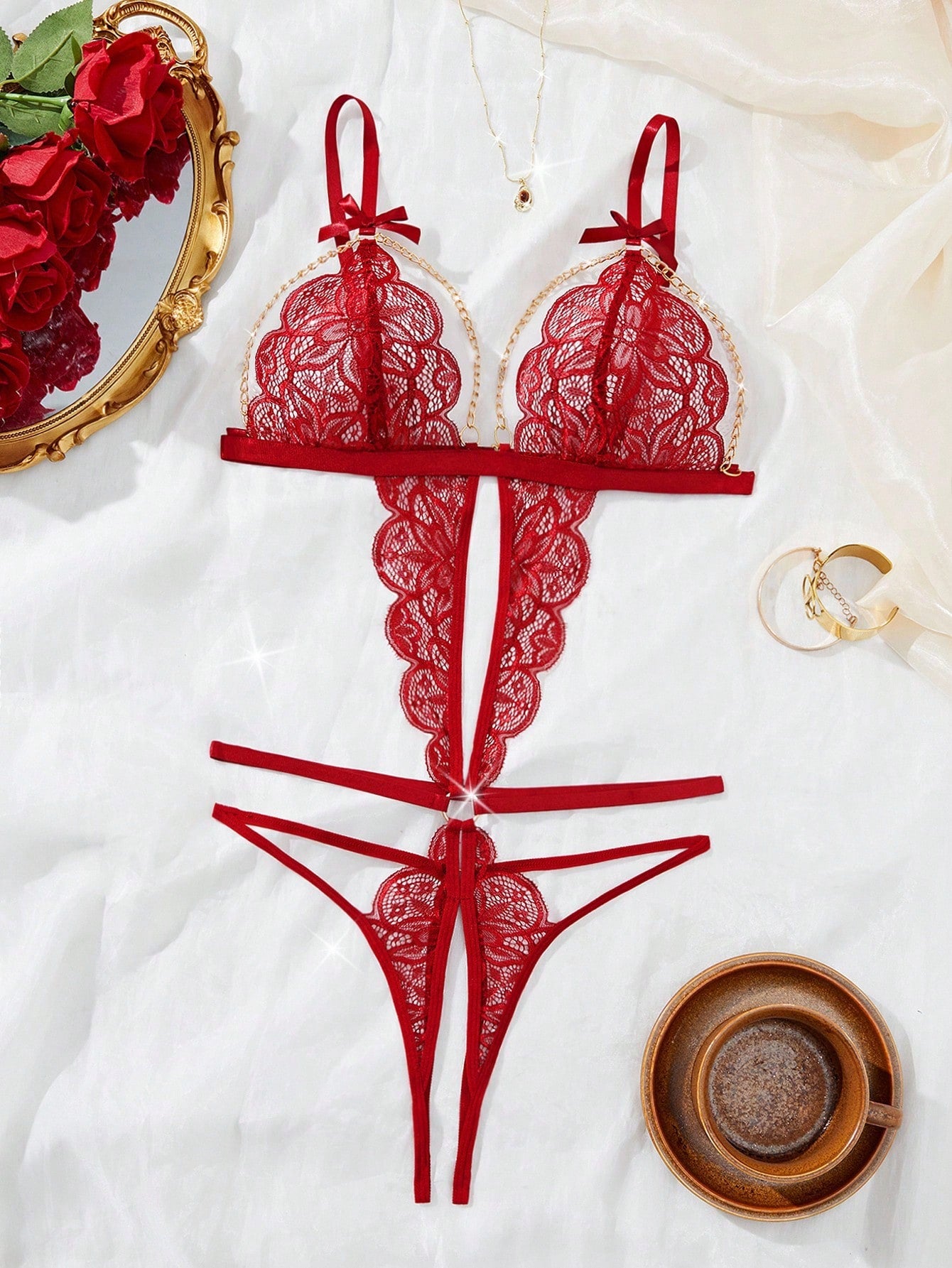 Women’s Lace Bodysuit for Lingerie