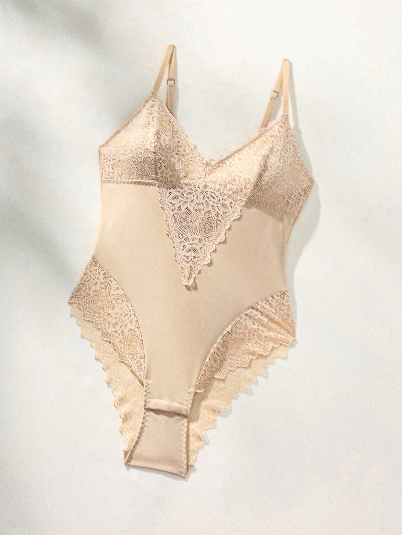 Lace Trim Body Shaper Bodysuit UnderwearOuter