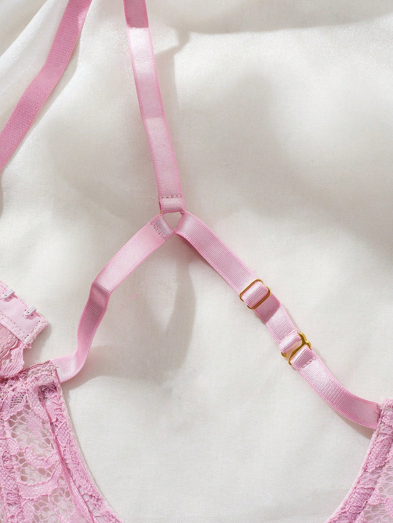 Kawaii Romantic Hollow Out Sexy Lingerie Set For Women, Includes Lacy Bra And Panties, Suitable For Intimate Dates