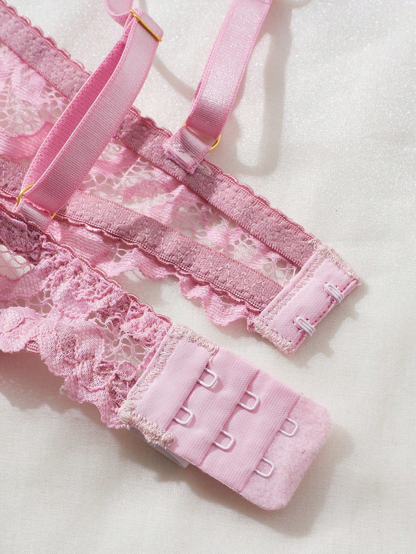 Kawaii Romantic Hollow Out Sexy Lingerie Set For Women, Includes Lacy Bra And Panties, Suitable For Intimate Dates