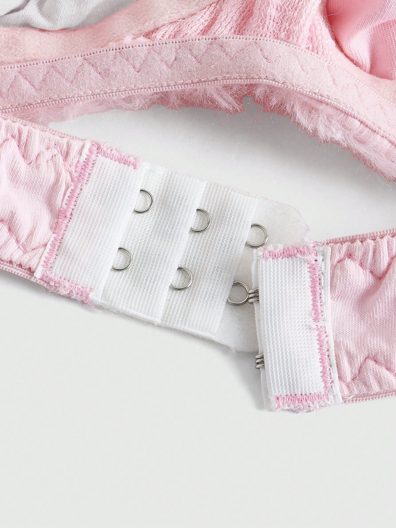 Kawaii Cute Bunny Embroidery Plush Wireless Bra And Panty Set