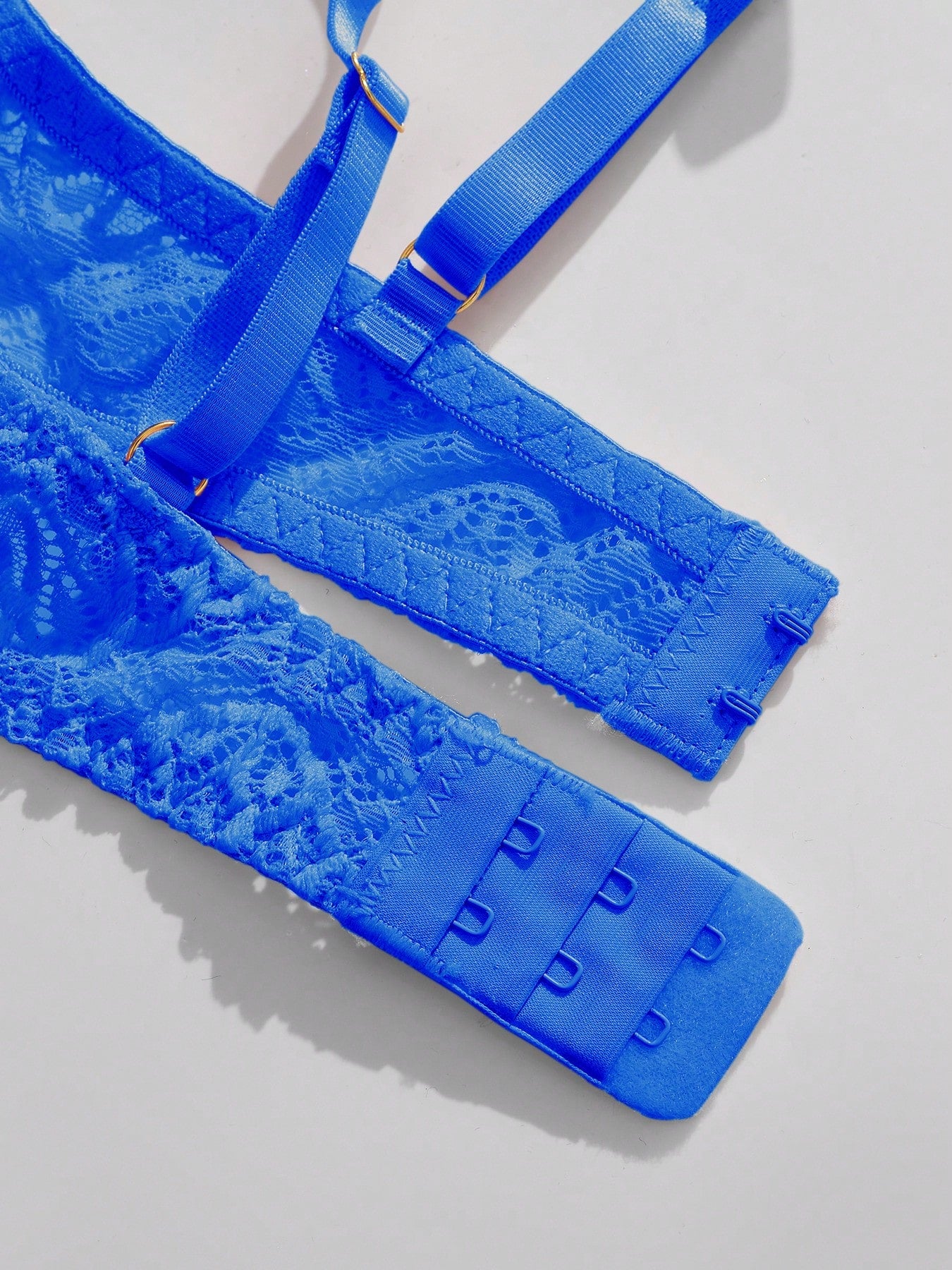 Women’s sexy floral lace lingerie set featuring a bra and thong panty in a 2-piece matching set.