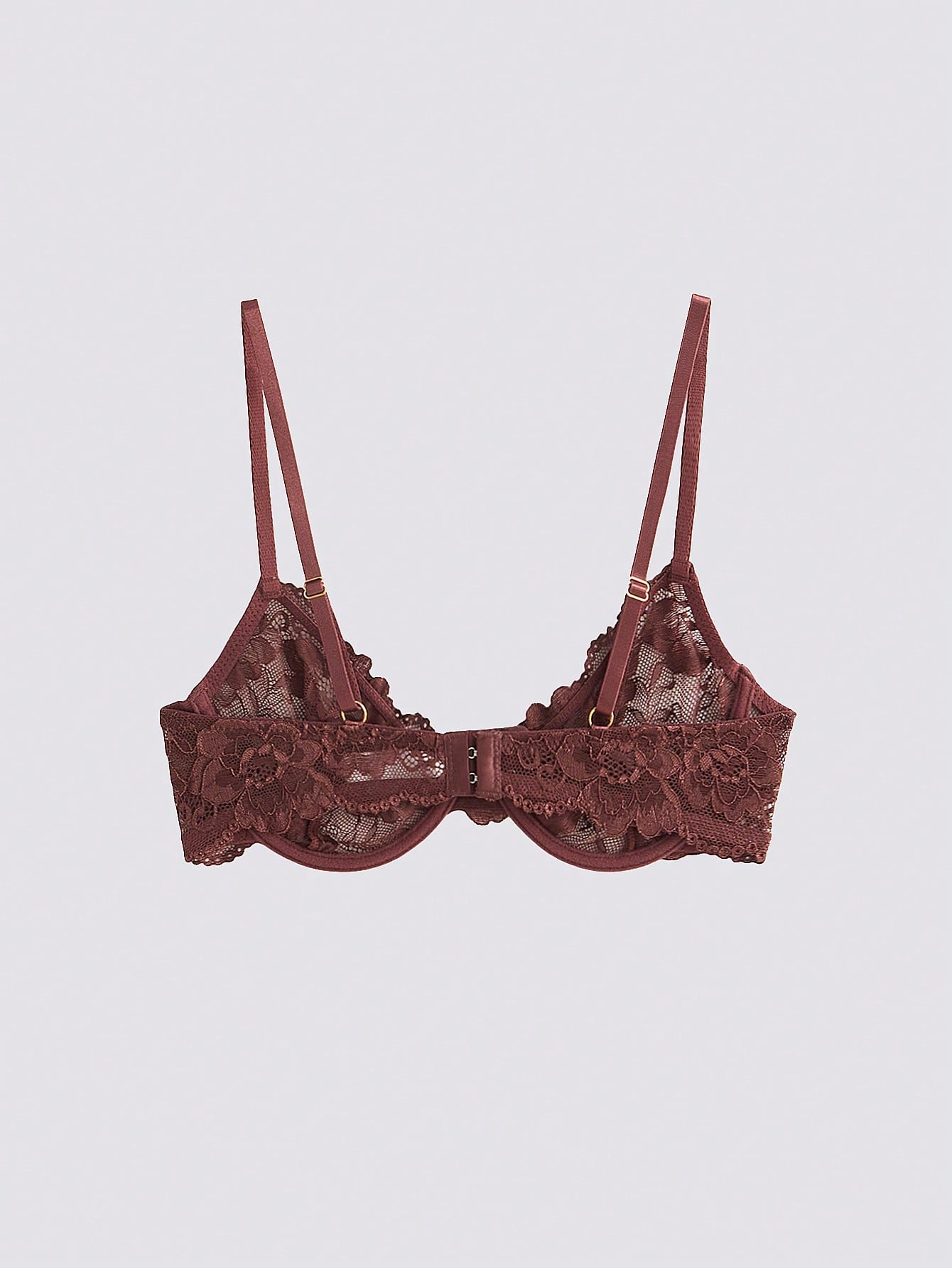 1pc Women Solid Color Lace Wireless Bra Setfor Summerfor Summer