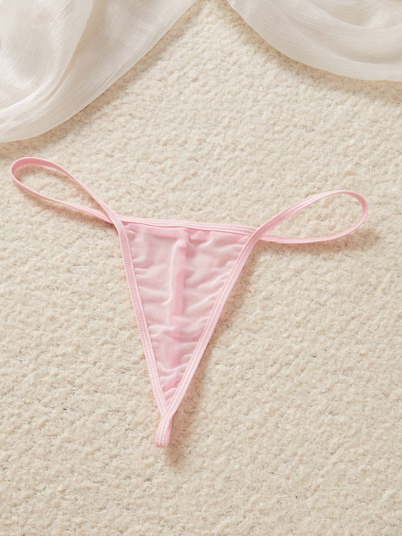 Kawaii Explore The Enchanting Middle East! Light Purple Embroidered Sheer Nightgown, Lightly Wraps Your Alluring Figure, Sexy Asymmetric/Asymmetrical Embroidered Thong