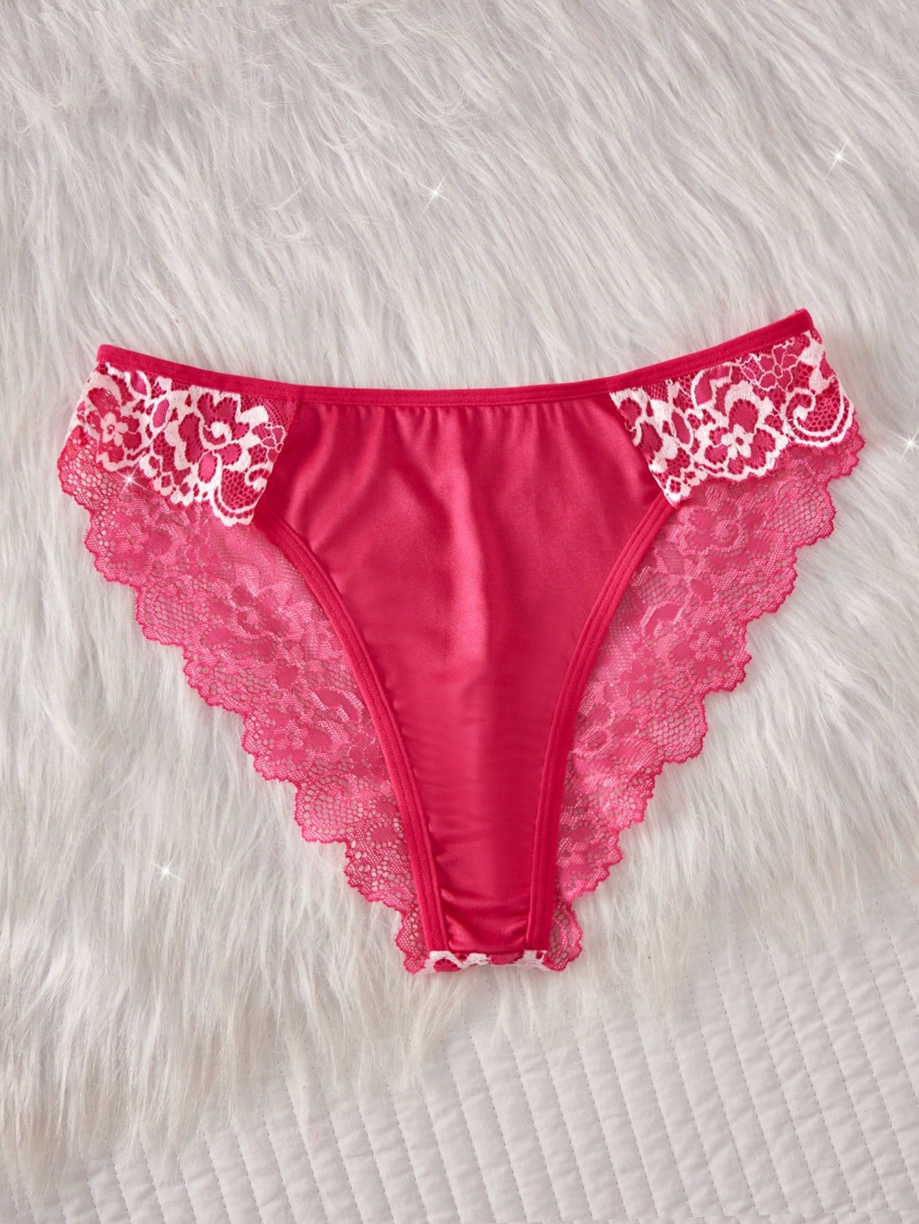 2pcs Contrast Floral Lace Sleepwear Set, V-Neck Semi-Sheer Bow Tie Nightgown And Panties, Elegant Women Pajamas