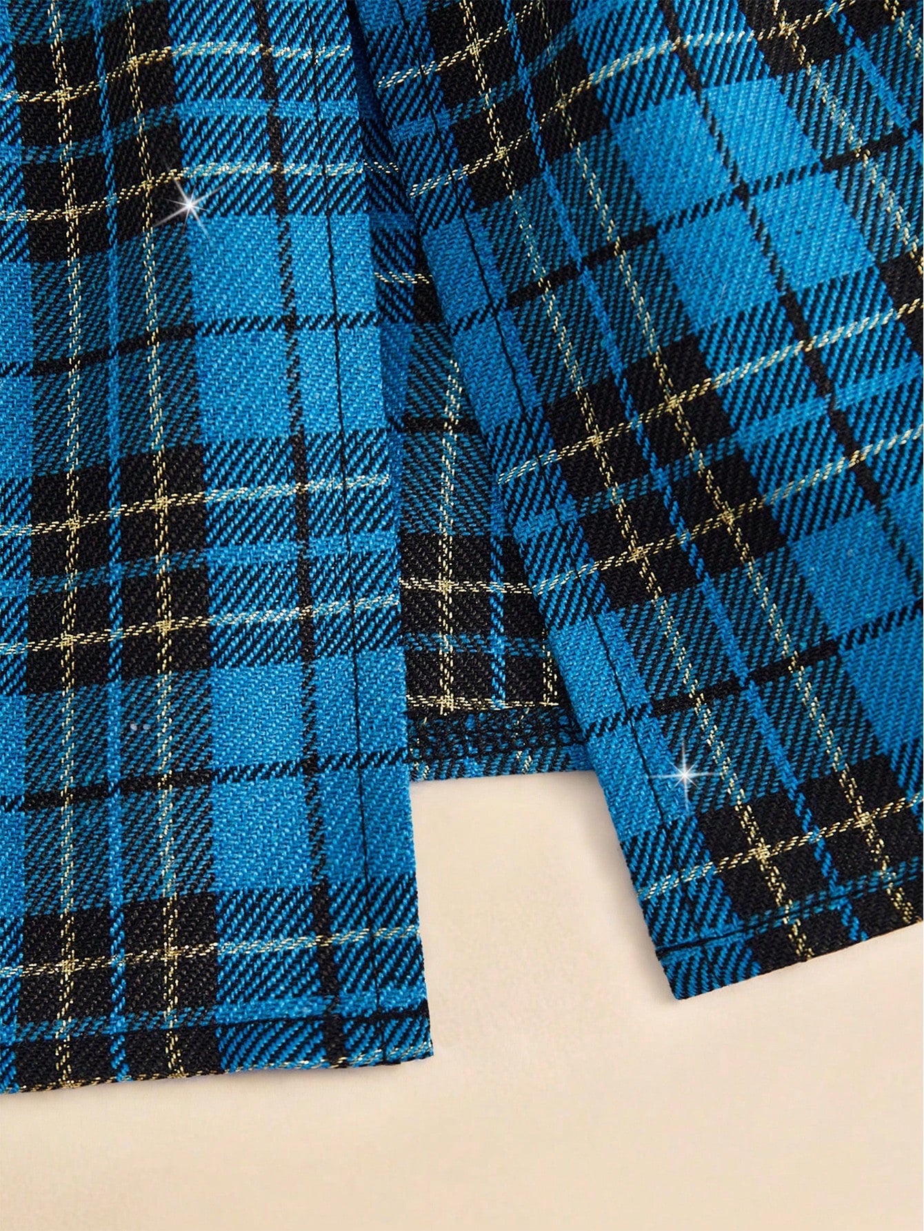 Kawaii 4pcs Plaid School Girl Role Play Halloween Costume Set, Solid Color Backless Crop Top, Slit Elastic Waist Plaid Skirt, Lace-Up G-String, Women's Sexy Lingerie Roleplay Uniform, Valentine's Day Gift