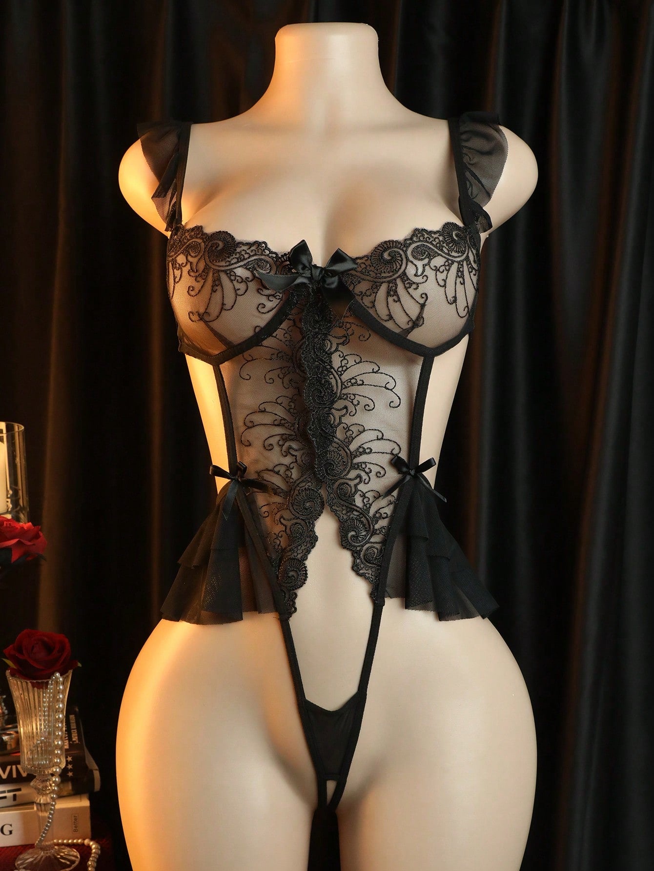 Sexy Lingerie, Hollow Out Bodysuits, Women's Bodysuits And Sexy Tight Jumpsuits
