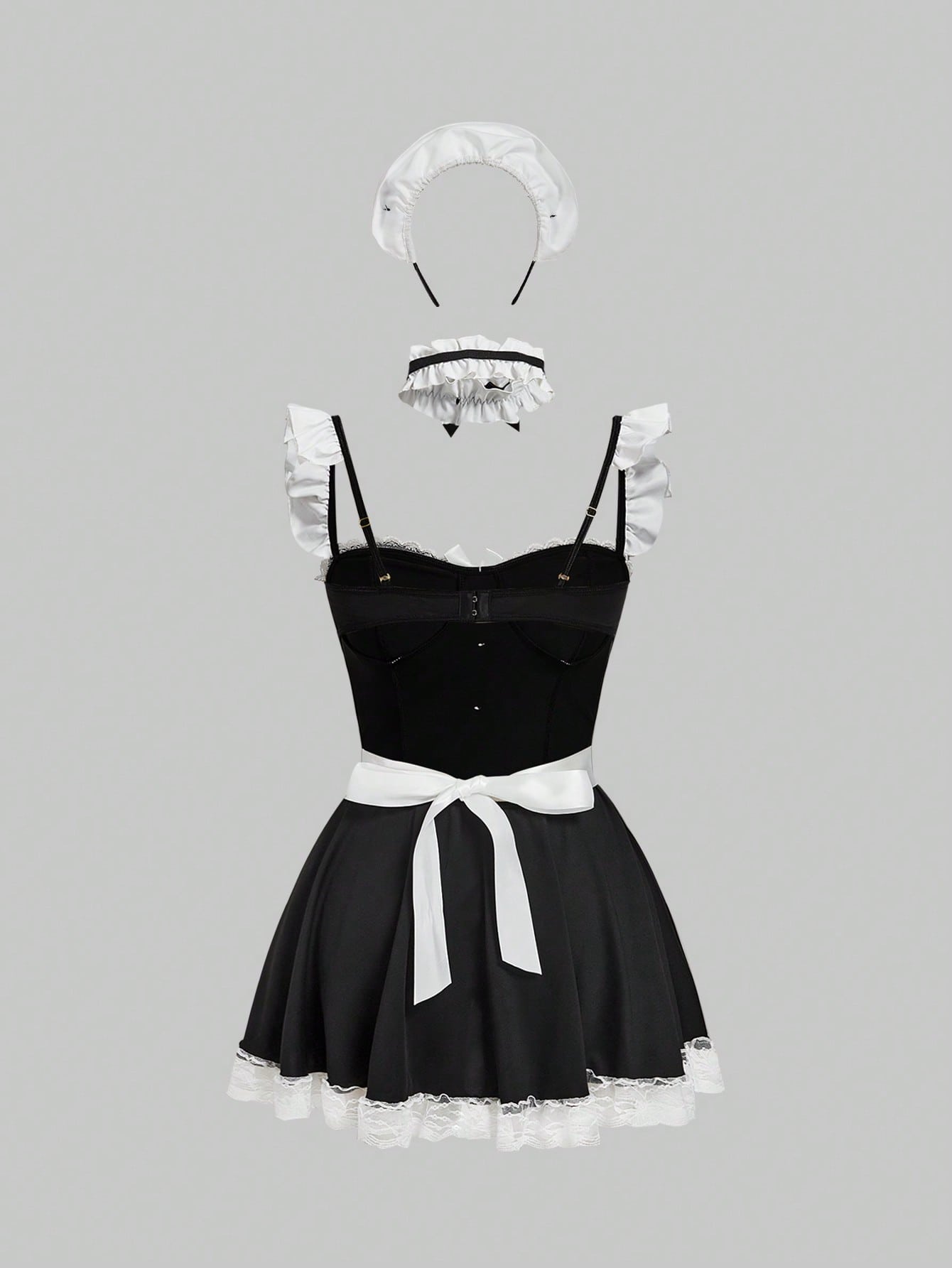 Dark Gothic Role-Playing Maid Sexy Lingerie Set