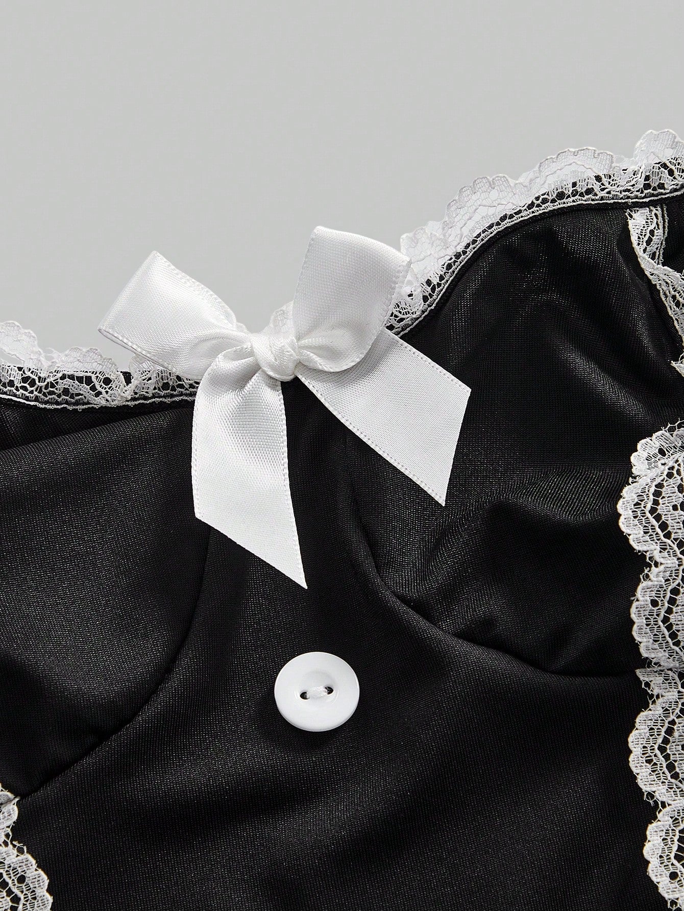 Dark Gothic Role-Playing Maid Sexy Lingerie Set