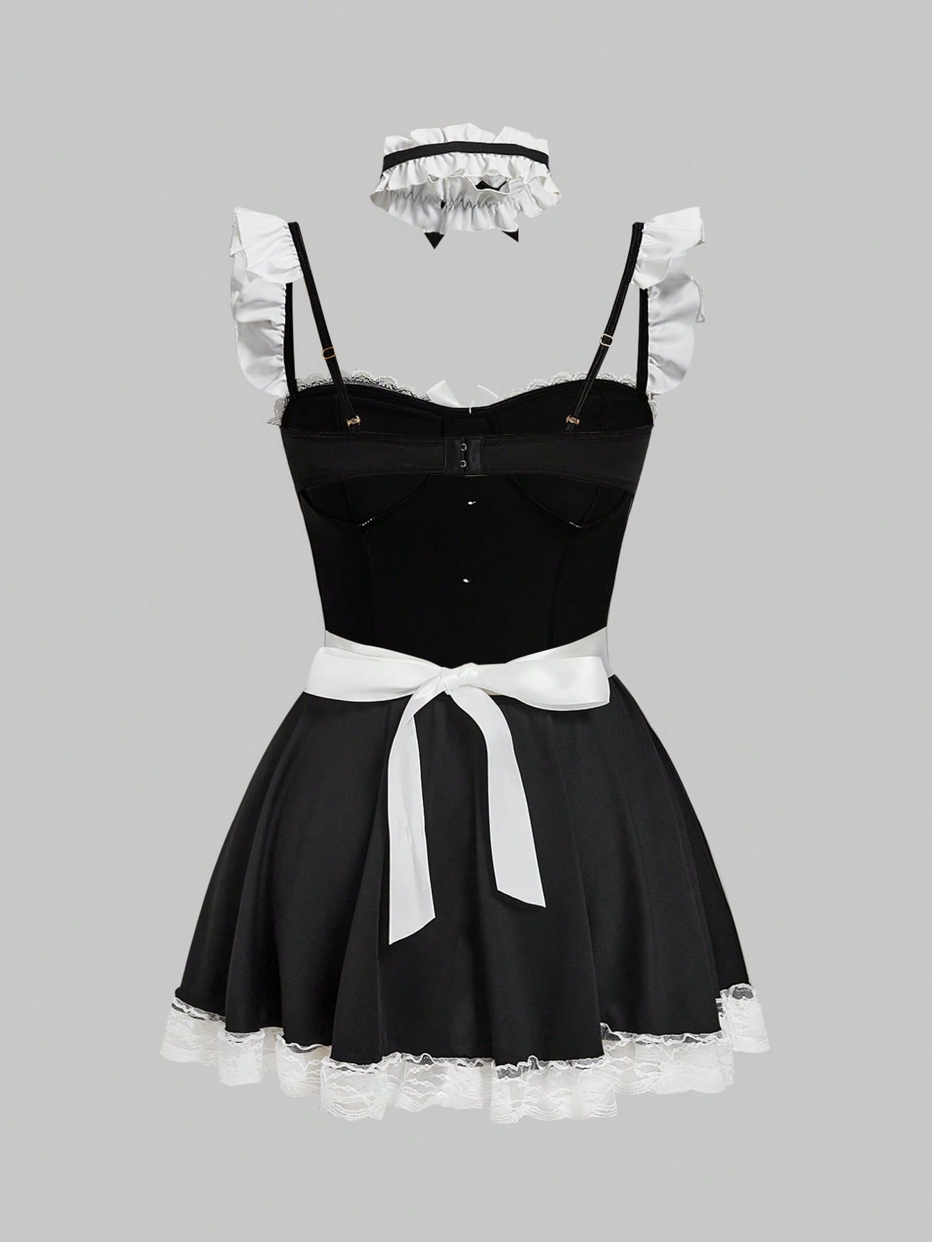 Dark Gothic Role-Playing Maid Sexy Lingerie Set