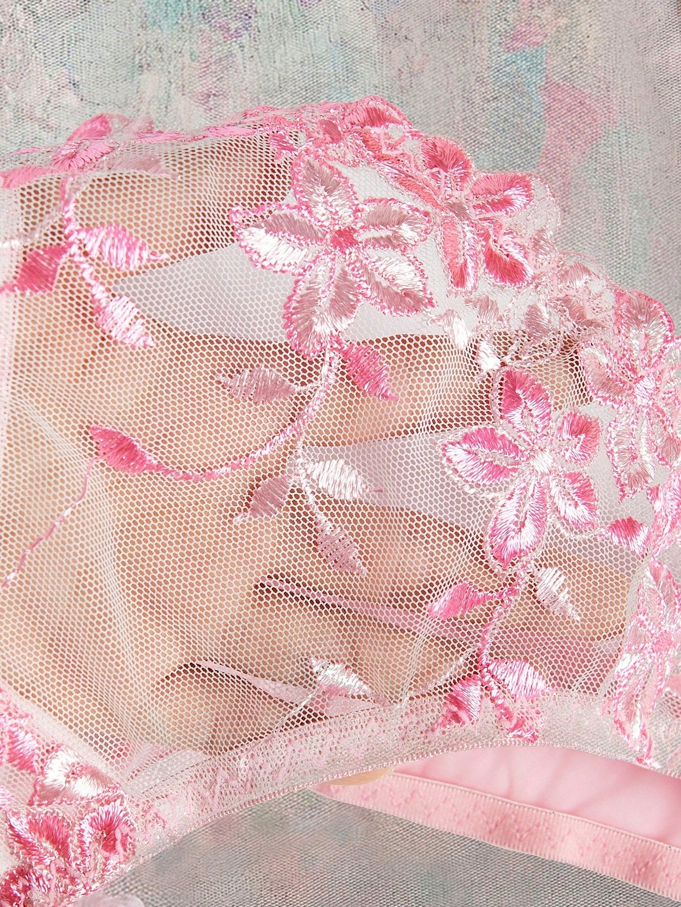 2 Pieces Romantic Pink Women Underwire Bra And Panty Set, Sexy Lingerie