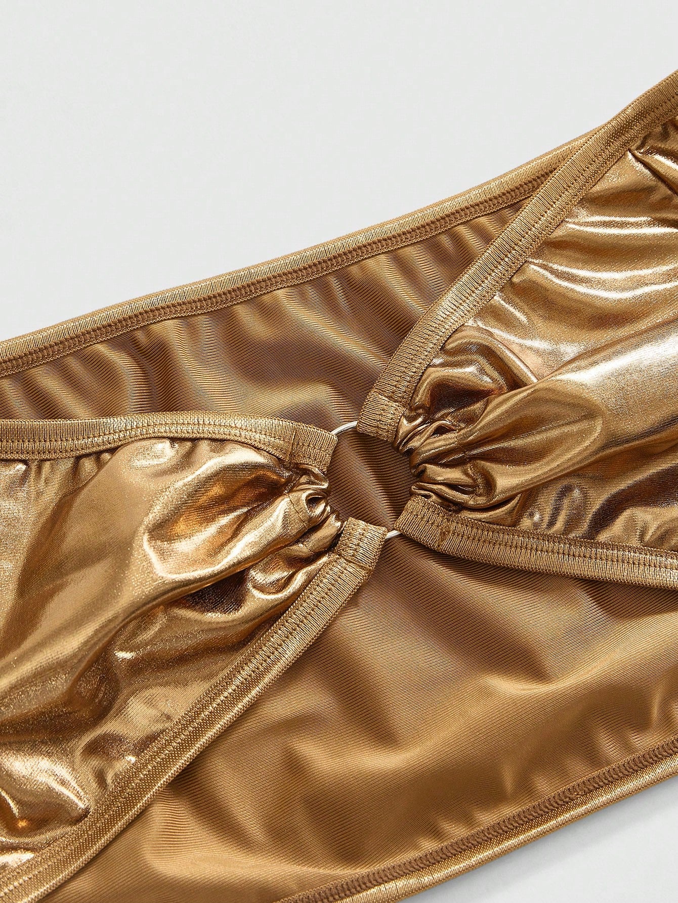 Avant Sexy Fashionable Holo Coated Fabric Lingerie Set