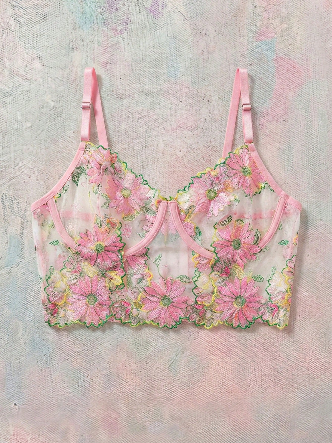 Romantic Series Embroidered Plus Size Underwired Corset Dress & T-Back Panty Set, Sexy Lingerie, Lift