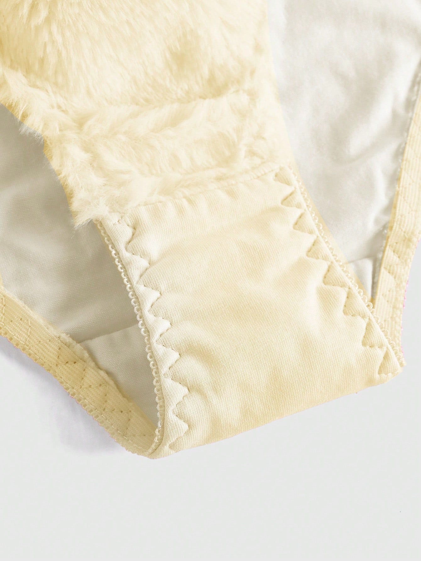 Kawaii Cute Bunny Embroidery Plush Wireless Bra And Panty Set