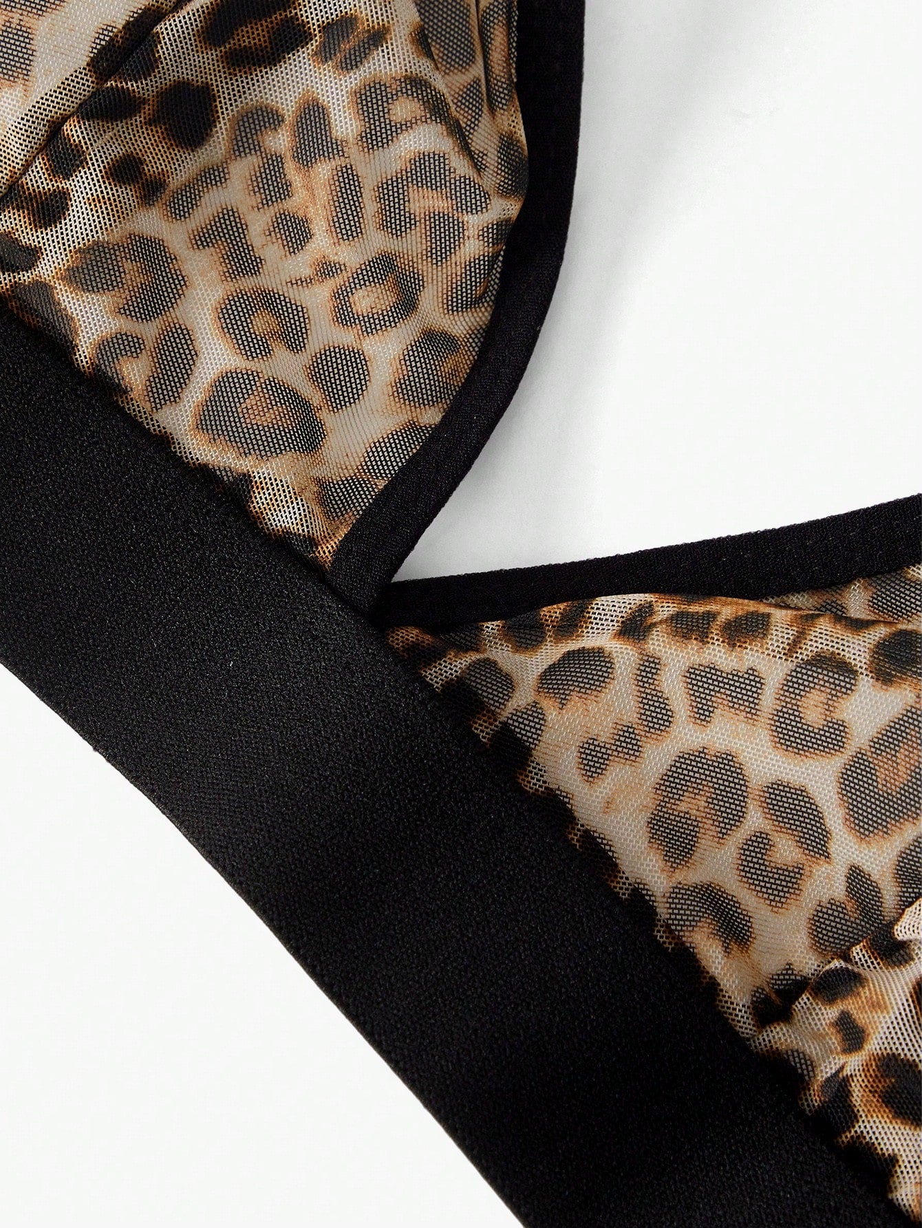 Floral Print Mesh Bra & Panty Lingerie Setfor Summerfor Summer