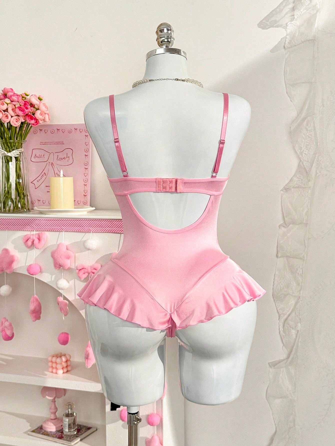 Women's Lace Patchwork Jumpsuit Lingerie, 1 Piece