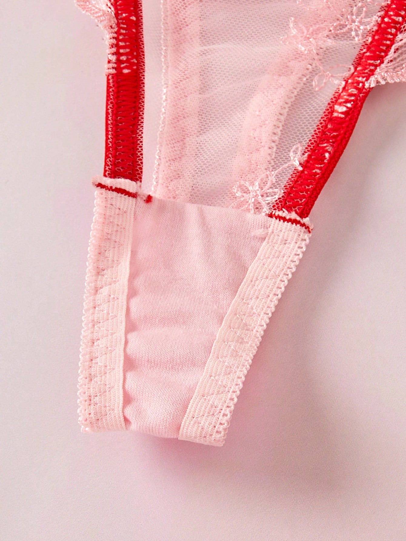 Women's Romantic Embroidered Thong Panties, Sexy Underwear