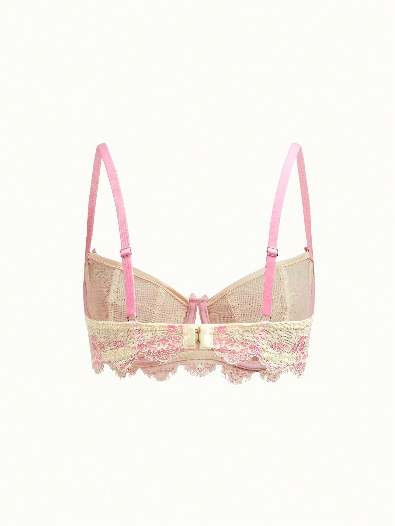 Sweet & Cute Dual-Tone Lace Wireless Bra