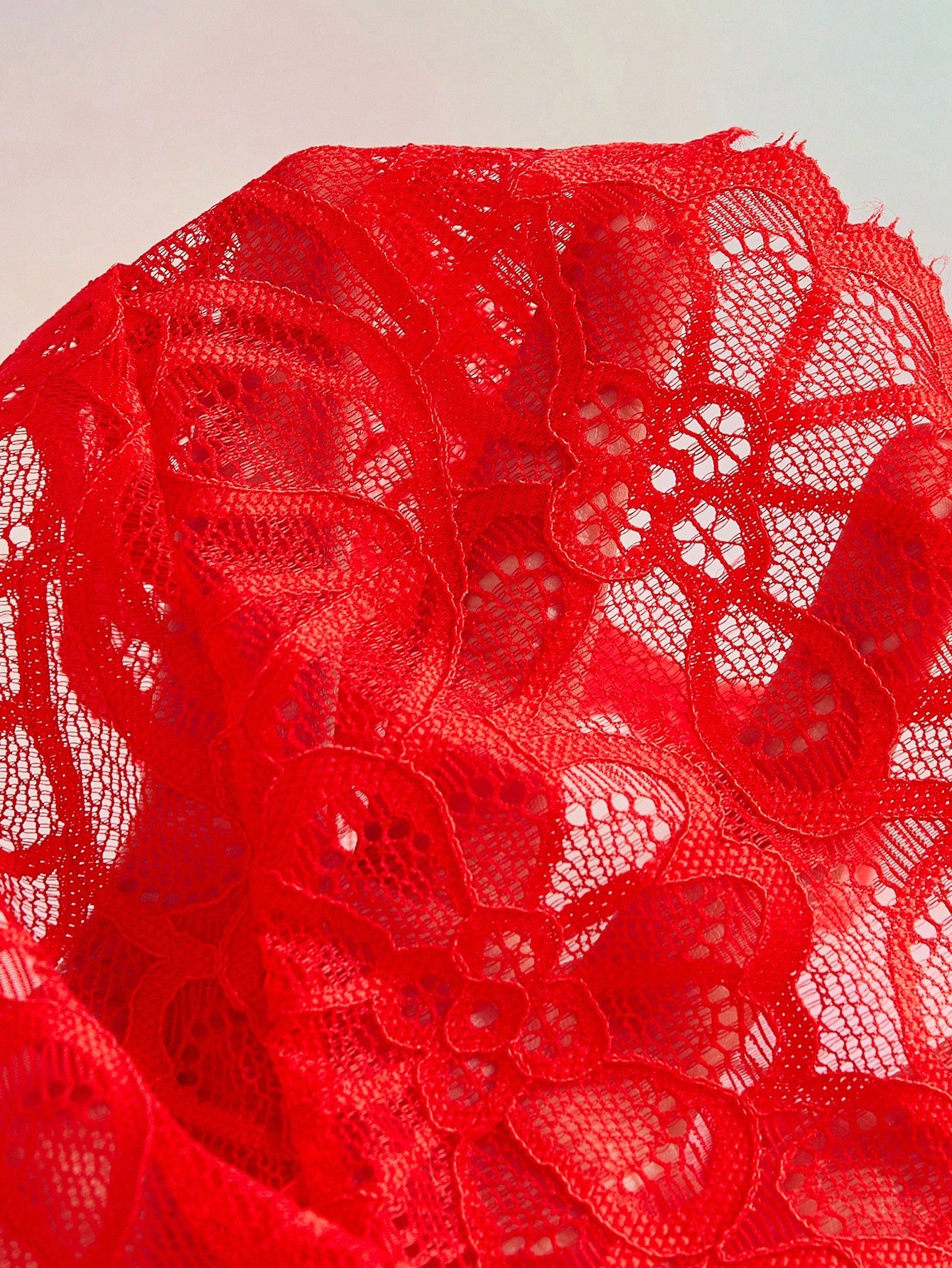 Women's Floral Lace Hollow-Out Halter Sexy Bodysuit