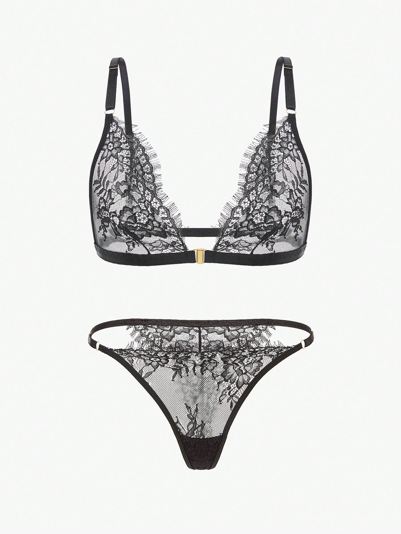 Women's Sexy Lace Bra And Thong Set Lingerie, Baddie Lookfor Summerfor Summer