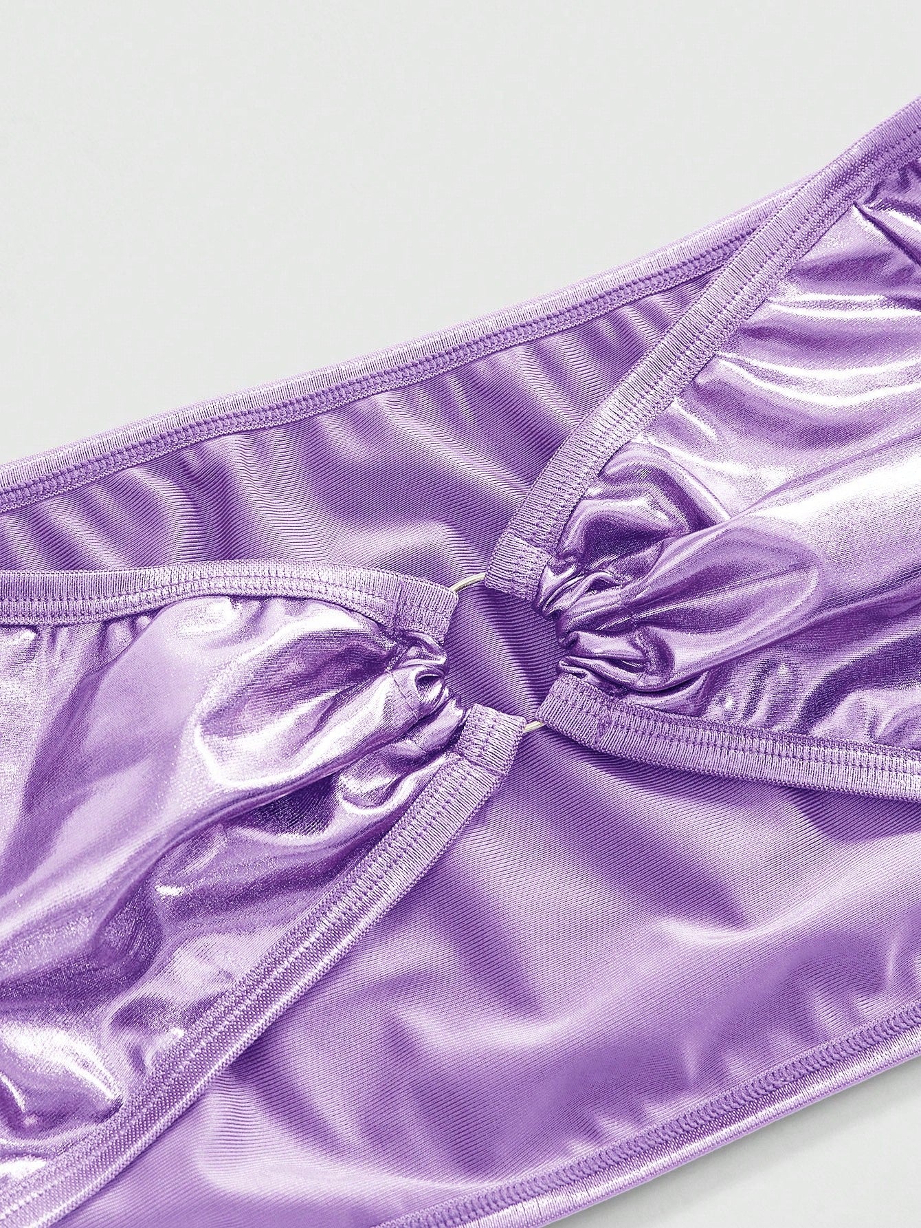 Avant Sexy Fashionable Holo Coated Fabric Lingerie Set