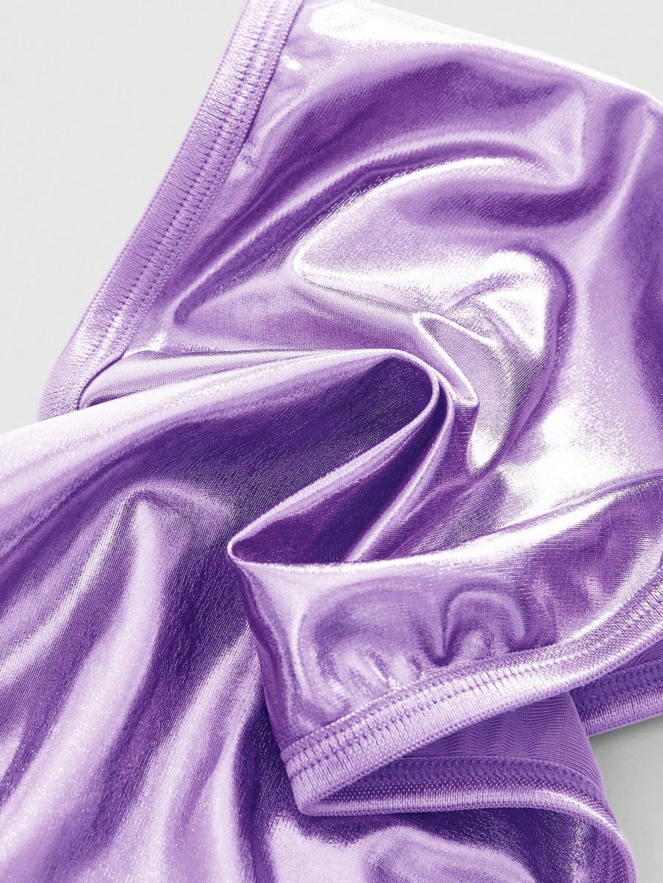Avant Sexy Fashionable Holo Coated Fabric Lingerie Set