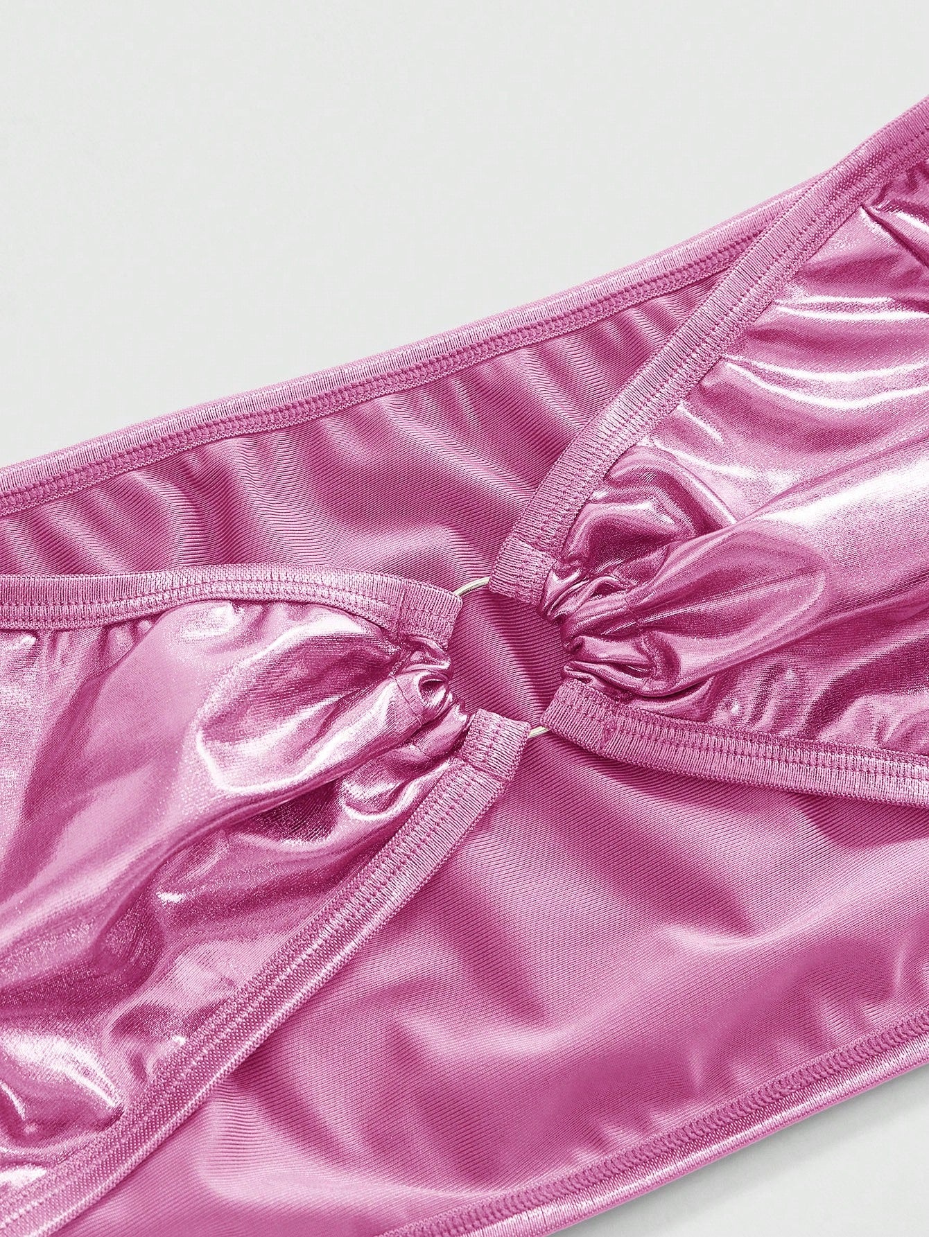 Avant Sexy Fashionable Holo Coated Fabric Lingerie Set