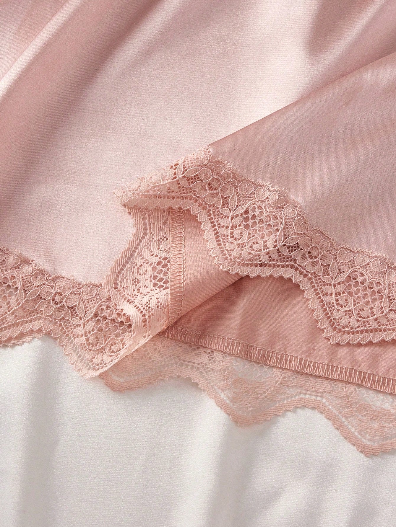 Women's Sexy Lingerie Set V-Neck Camisole Nightgown Soft Lace Satin Patchwork Sleepwear Set Summer Dress For Going Out And Back To School Season
