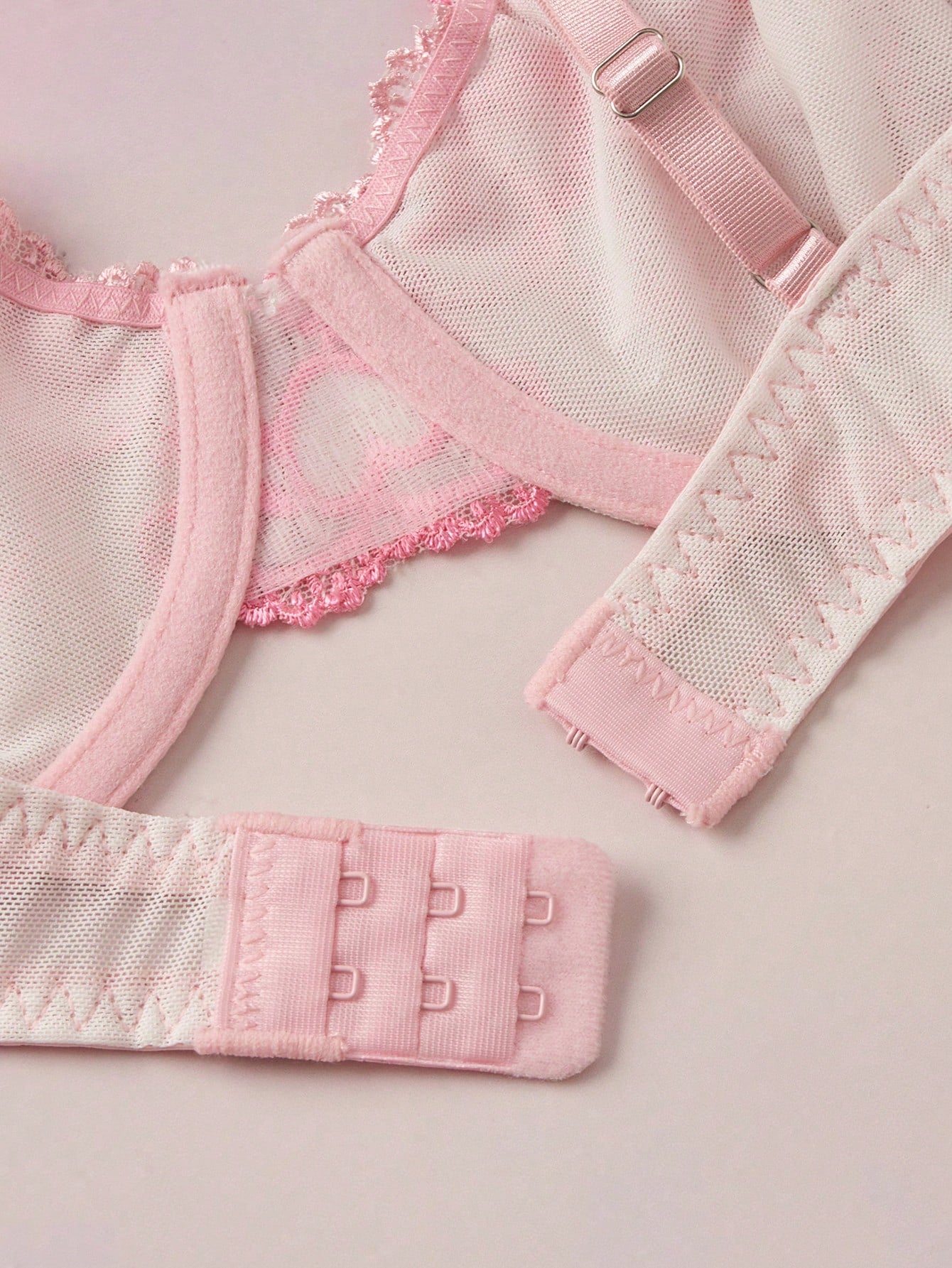 Romantic Pastoral Embroidery Underwire Single Piece Women's Bra