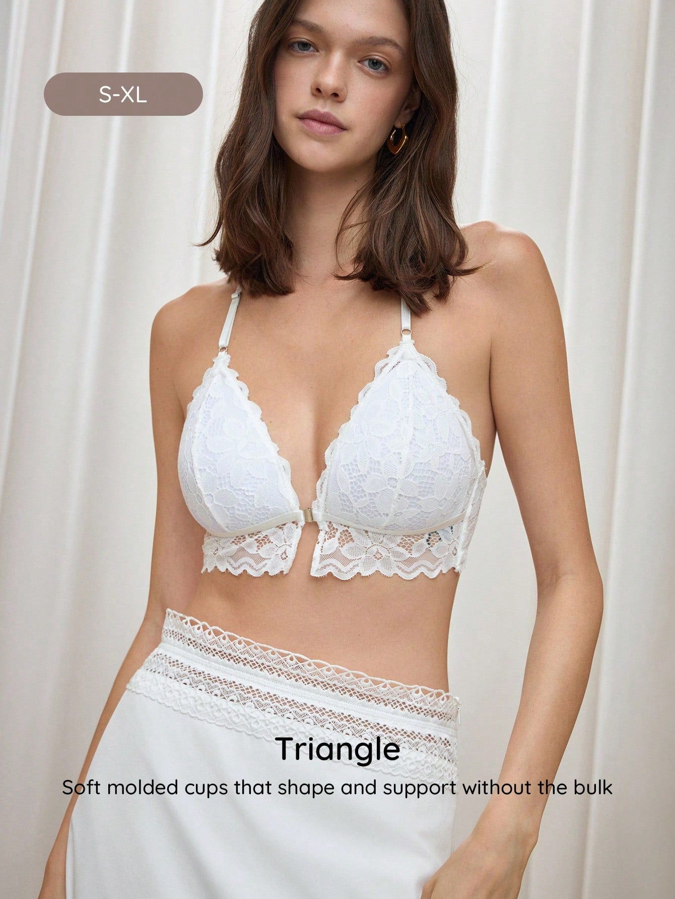 Front Closure Floral Lace Women Bralette Bra