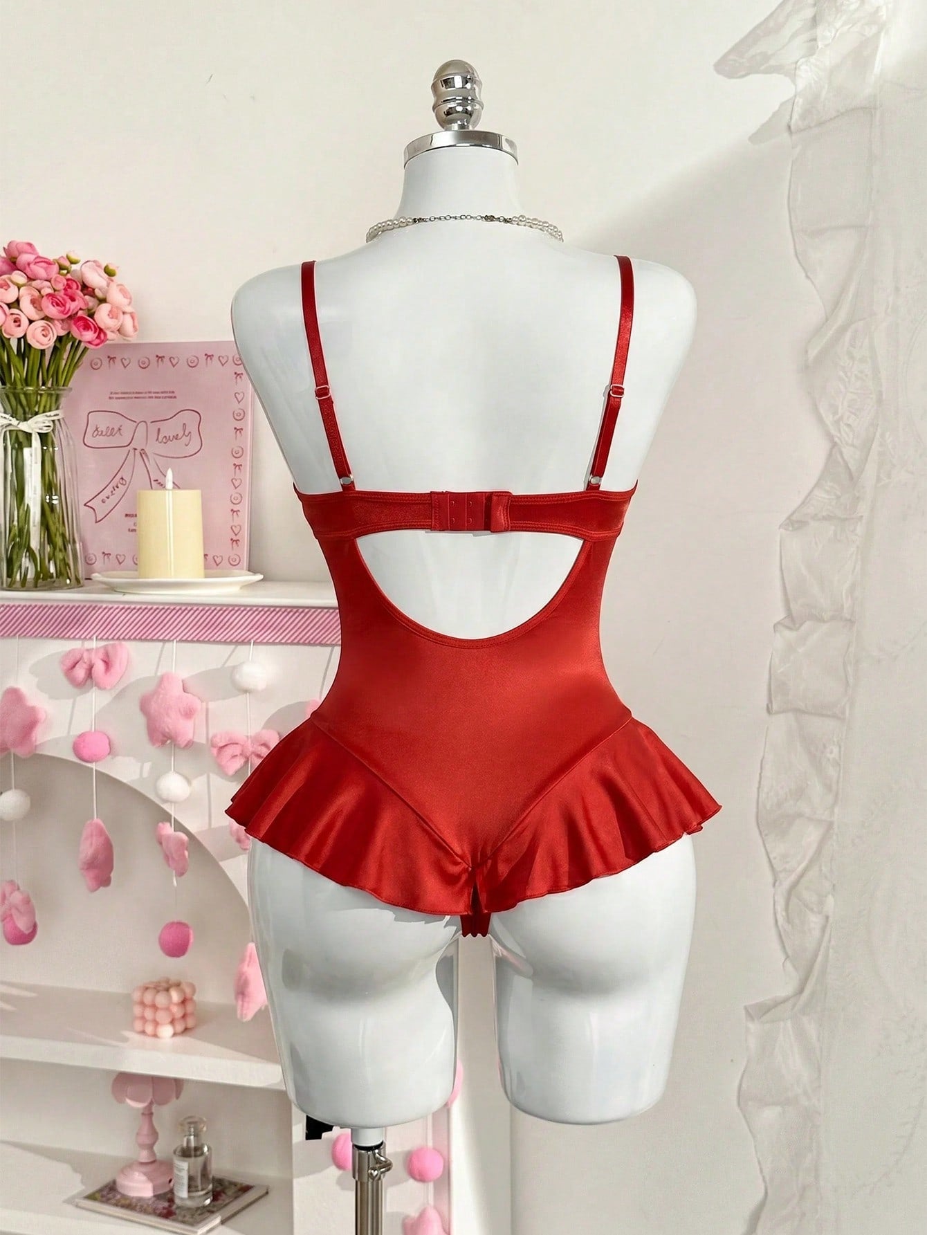 Women's Lace Patchwork Jumpsuit Lingerie, 1 Piece