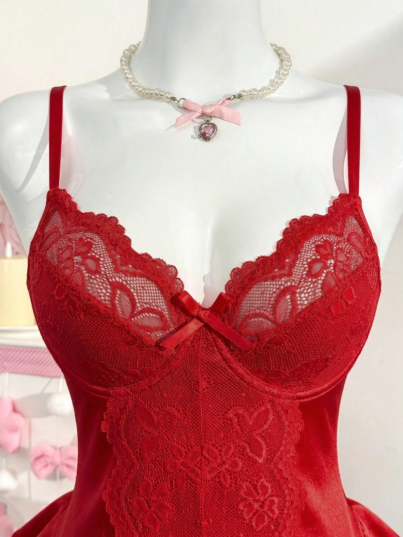 Women's Lace Patchwork Jumpsuit Lingerie, 1 Piece