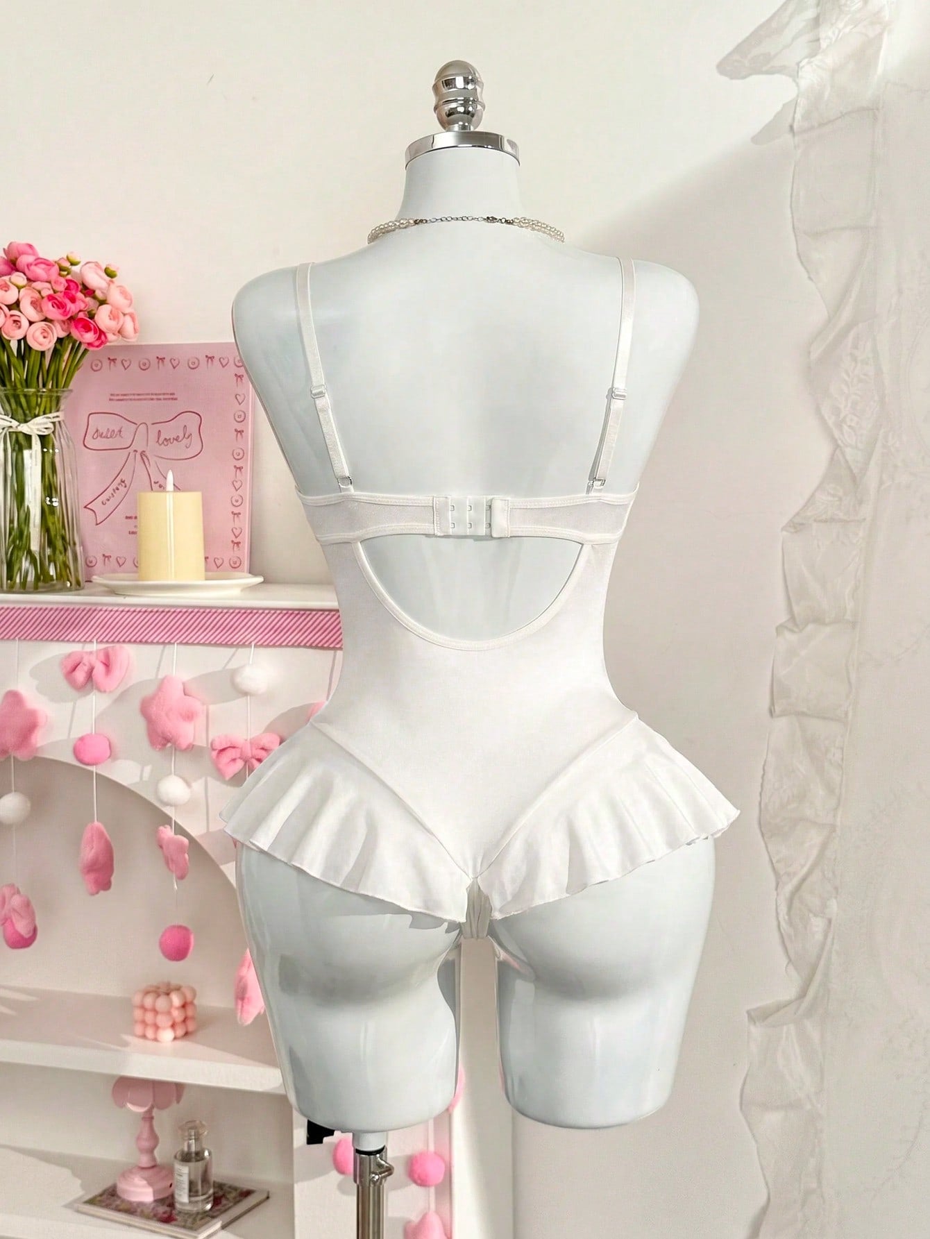 Women's Lace Patchwork Jumpsuit Lingerie, 1 Piece