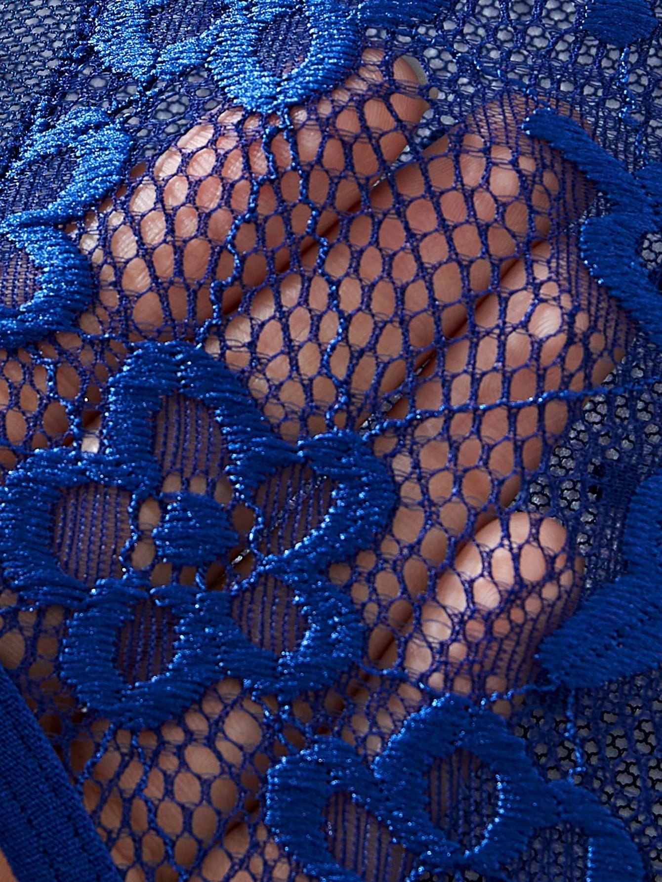 Lace and Mesh Bodysuit for Lingerie