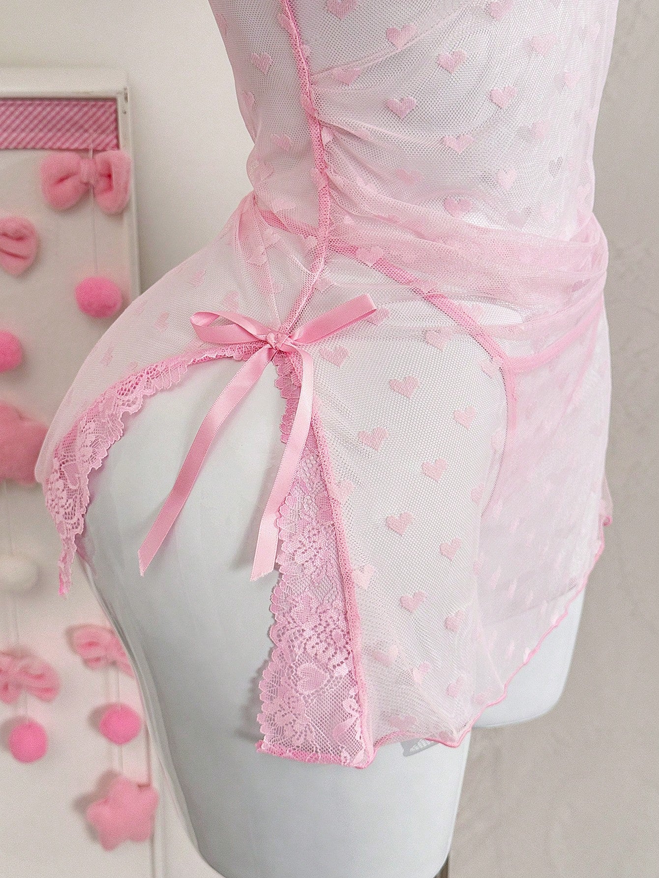 2-Piece Lace Nightgown Set for Casual Wear