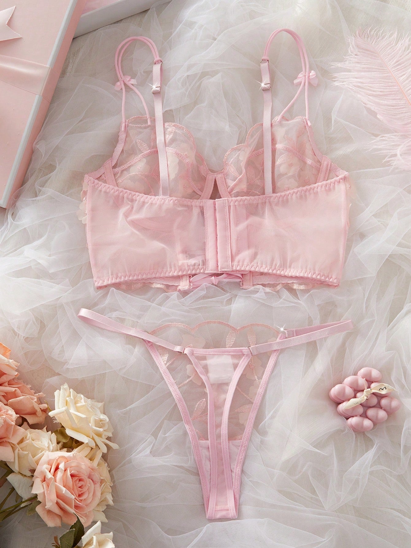 2-Piece Embroidered Fabric Set with Structured Top and Matching Bottom Coordinated Outfit Set