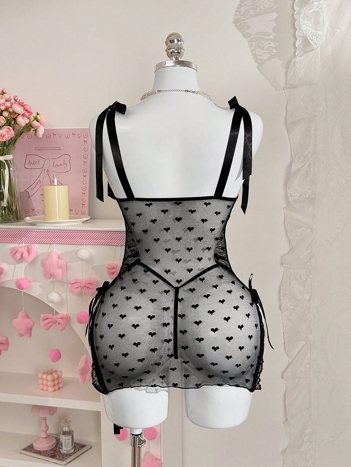 2-Piece Lace Nightgown Set for Casual Wear
