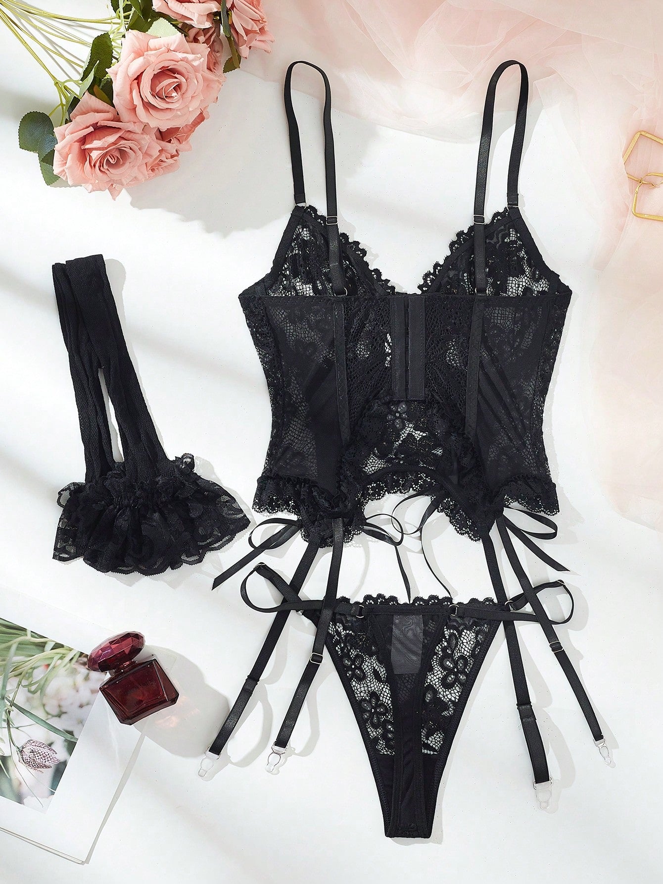 4-Piece Textured Fabric Matching Set Coordinated Outfit Set