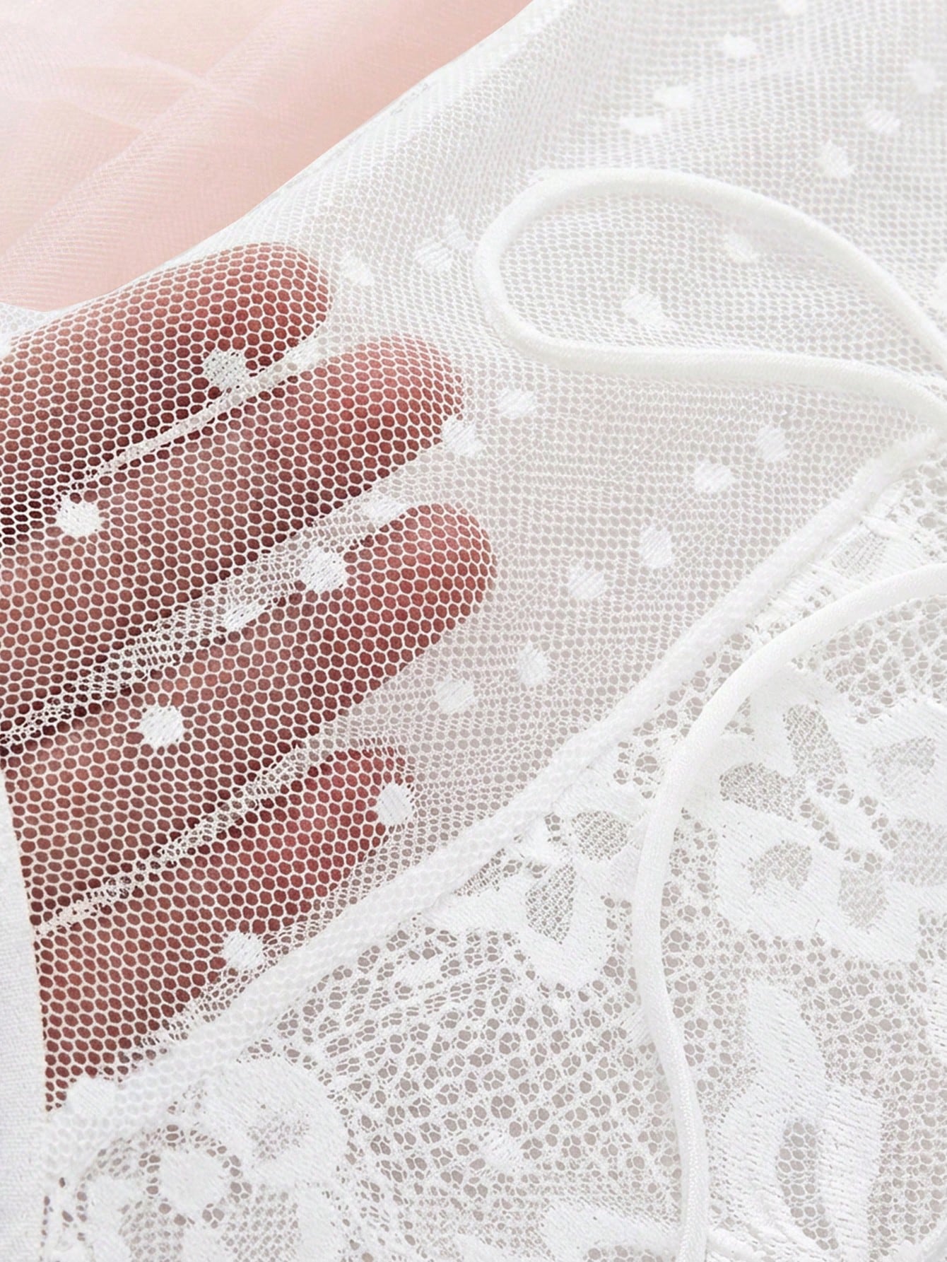 Lace and Mesh Bodysuit for Lingerie