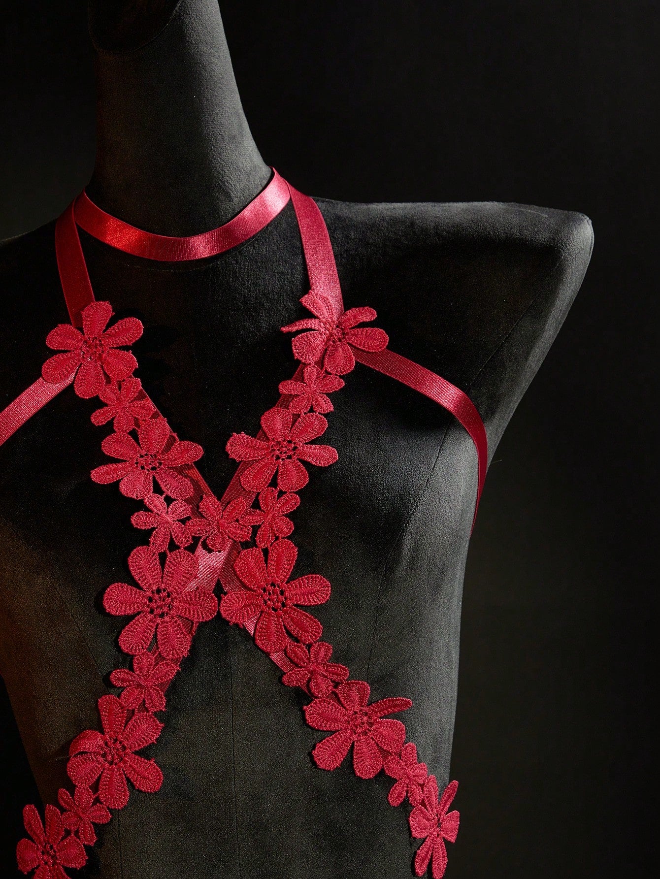 Floral Print Bodysuit with Mesh Fabric and Cut-Out Detail