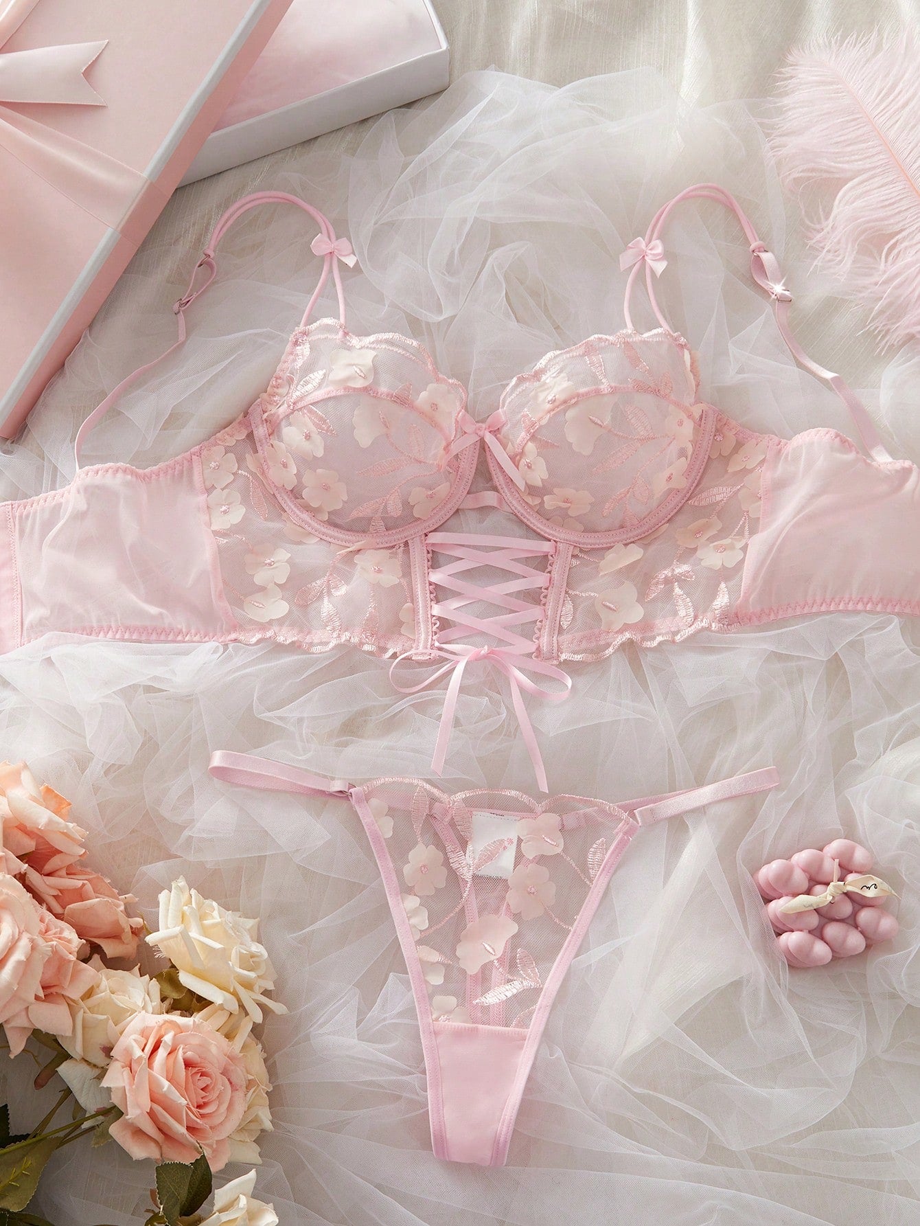 2-Piece Embroidered Fabric Set with Structured Top and Matching Bottom Coordinated Outfit Set