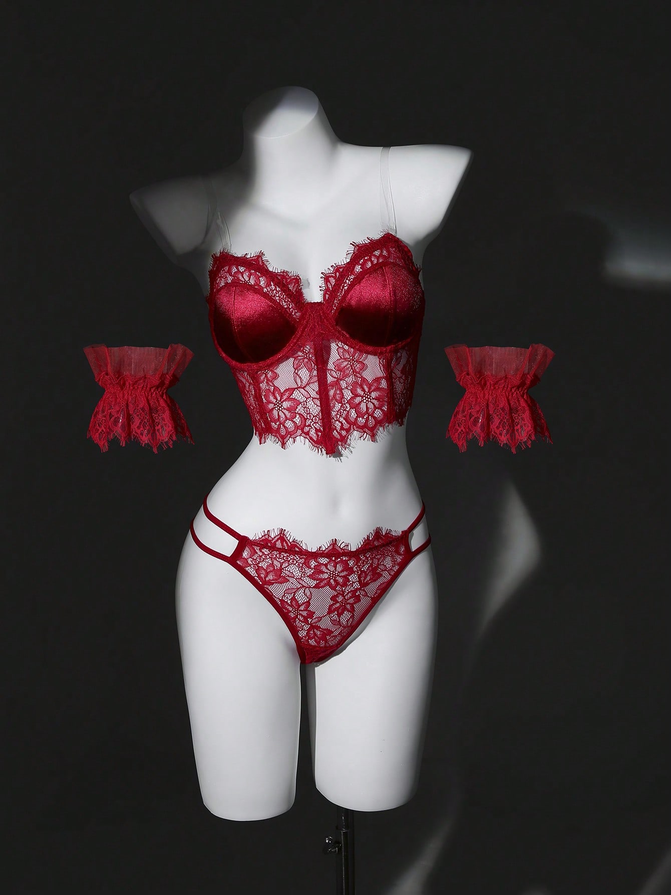 4-Piece Textured Fabric Structured Set with Coordinated Design Elements Outfit Set